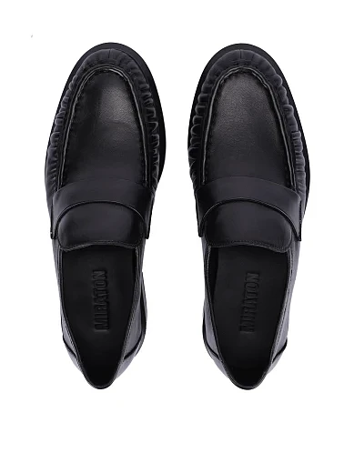 Жіночі туфлі шкіряні чорні(Q519-1-2) - фото 2 - Miraton