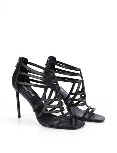 Жіночі черевики шкіряні чорні(20136-161) - фото 3 - Miraton