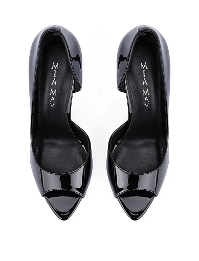 Жіночі шкіряні туфлі чорні(2534-1) - фото 2 - Miraton