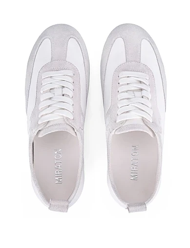 Жіночі кросівки шкіряні білі(AW6240801-1) - фото 2 - Miraton