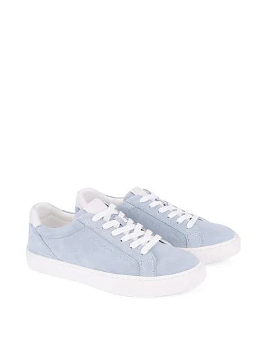 Жіночі кеди велюрові блакитні(S2636B-10-1) - фото 3 - Miraton