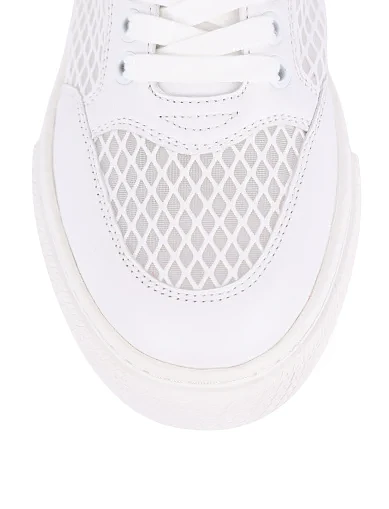 Жіночі кеди шкіряні білі(S2636B-8-1) - фото 5 - Miraton