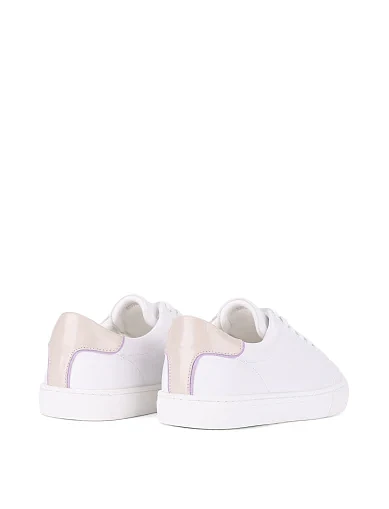 Жіночі кеди шкіряні білі(S2636B-9-1) - фото 4 - Miraton