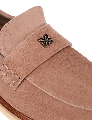 Жіночі туфлі велюрові бежеві(2509-02-1) - фото 5 - Miraton