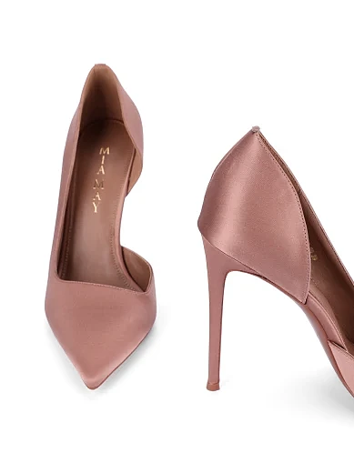 Жіночі сатинові туфлі бежеві(2456-29) - фото 2 - Miraton