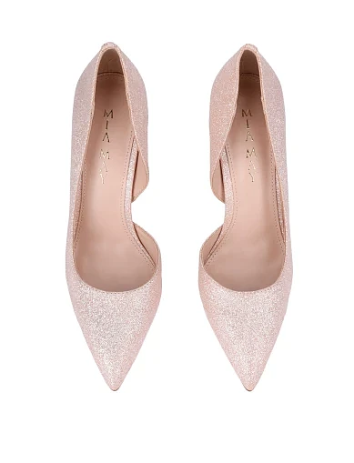 Жіночі туфлі з глітером золотого кольору(3066-30) - фото 2 - Miraton