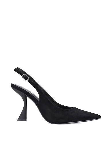 Жіночі туфлі велюрові чорні(L2559-3) - фото 1 - Miraton
