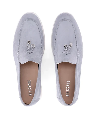 Жіночі сліпери велюрові блакитні(5099N-93B-218) - фото 2 - Miraton