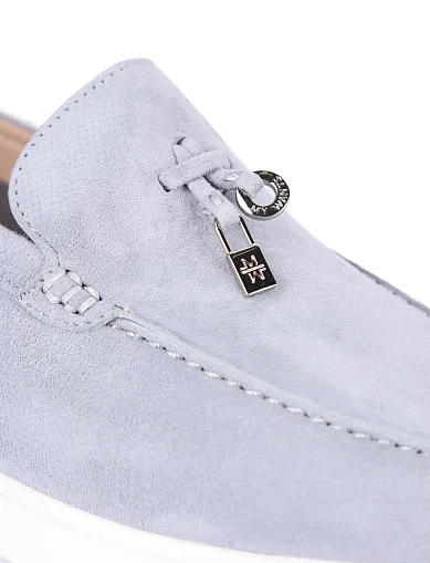 Жіночі сліпери велюрові блакитні(5099N-93B-218) - фото 5 - Miraton