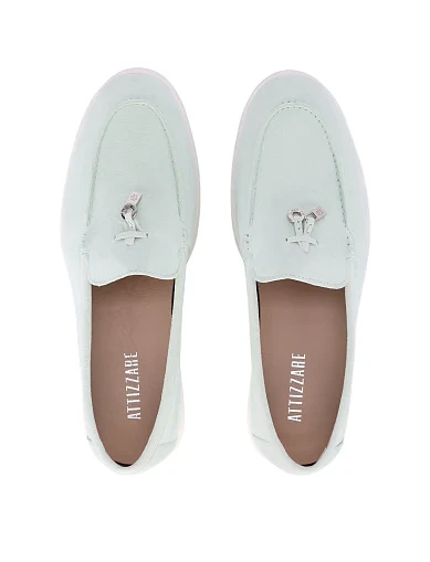 Жіночі сліпери велюрові блакитні(5099N-93B-803) - фото 2 - Miraton