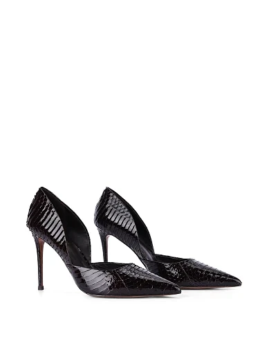 Жіночі туфлі шкіряні чорні(HS2466-21S-2) - фото 3 - Miraton