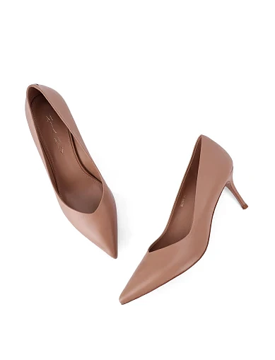 Жіночі туфлі шкіряні бежеві(HY2408-11-9) - фото 5 - Miraton