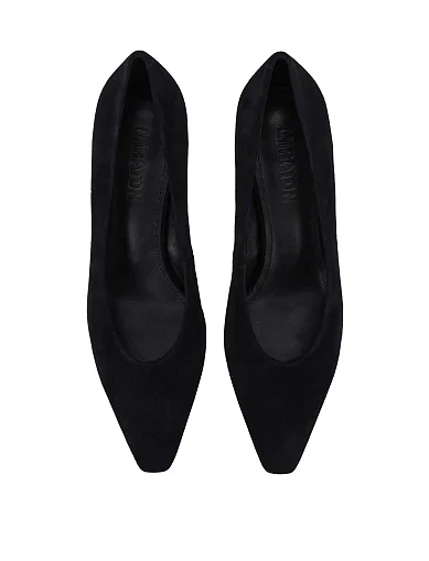 Жіночі туфлі велюрові чорні(HY25316-3-2) - фото 2 - Miraton