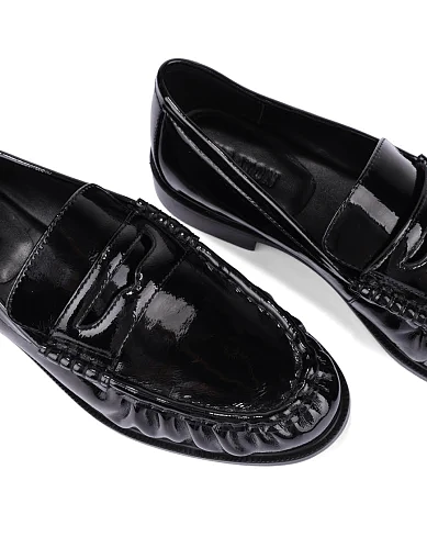 Женские туфли лаковые черные - фото 5 - Miraton