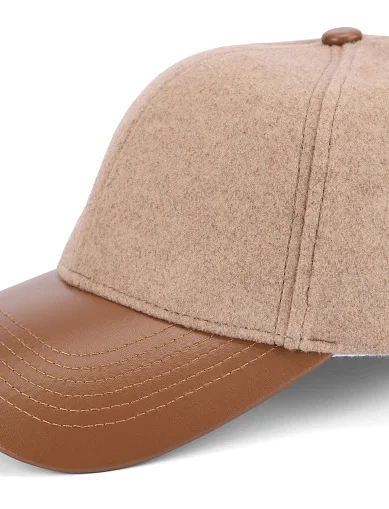 Жіноча кепка тканинна бежева(OZ-122) - фото 4 - Miraton