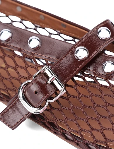 Жіночі балетки текстильні бордові(52-526-5) - фото 5 - Miraton