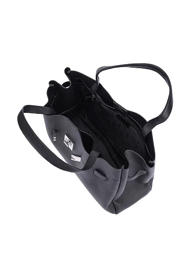 Жіноча сумка з екошкіри чорна(R52DAK43) - фото 6 - Miraton