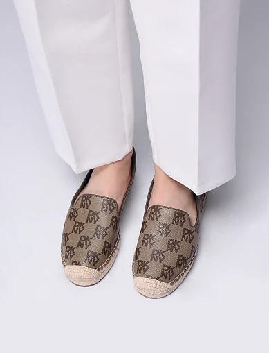 Жіночі еспадрильї з екошкіри бежеві(K1611686) - фото 7 - Miraton