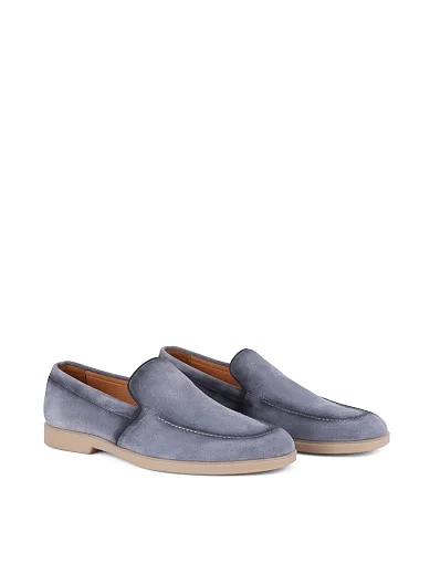 Чоловічі туфлі замшеві блакитні (HS920-33) - фото 3 - Miraton