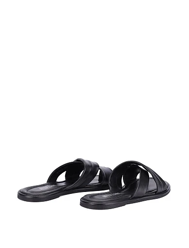 Жіночі шльопанці шкіряні чорні(6364) - фото 4 - Miraton