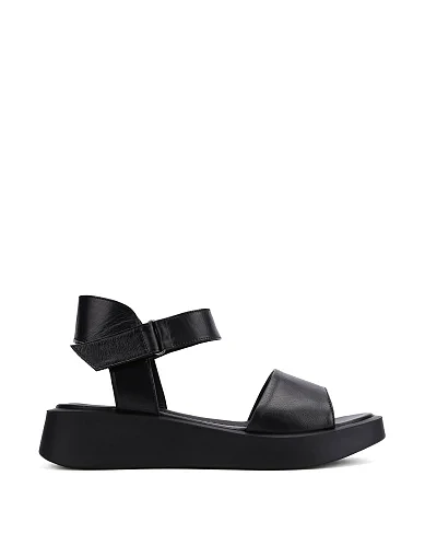 Женские сандалии кожаные черные - фото 1 - Miraton