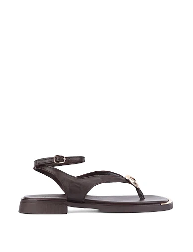 Жіночі сандалі шкіряні коричневі(511-02) - фото 1 - Miraton