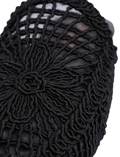 Жіночі слипери тканинні чорні(1004/Y-2024) - фото 5 - Miraton
