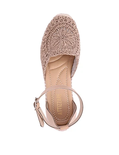 Женские эспадрильи тканевые бежевые - фото 2 - Miraton