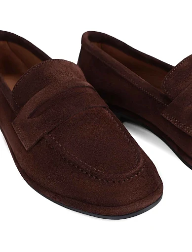 Жіночі сліпери велюрові коричневі(060 10050) - фото 5 - Miraton