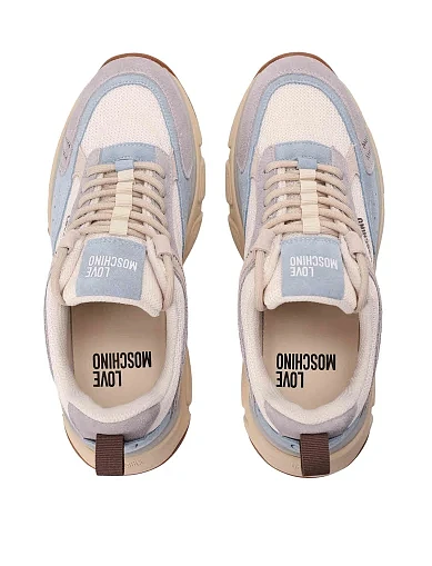 Женские кроссовки замшевые голубые - фото 3 - Miraton