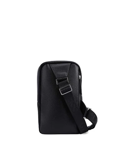 Мужская сумка из экокожи черная - фото 3 - Miraton