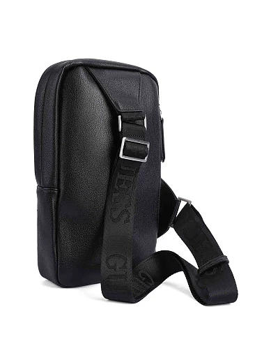 Мужская сумка из экокожи черная - фото 6 - Miraton