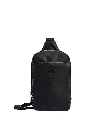 Мужская сумка из экокожи черная - фото 1 - Miraton