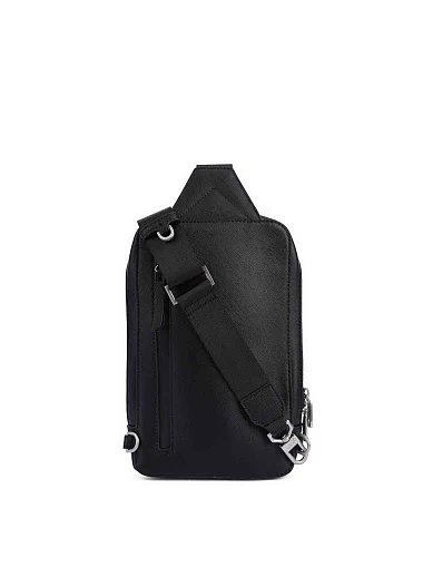 Мужская сумка из экокожи черная - фото 3 - Miraton