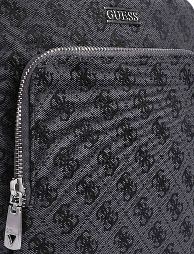 Мужская сумка мессенджер из экокожи черная - фото 4 - Miraton