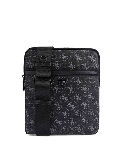 Мужская сумка мессенджер из экокожи черная - фото 6 - Miraton