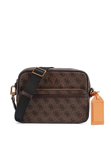 Чоловіча сумка через плече з екошкіри коричнева (HMMILO P5422) - фото 6 - Miraton