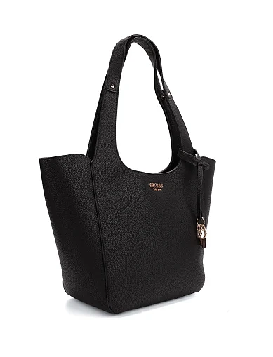 Жіноча сумка з екошкіри чорна(HWBG73 34220) - фото 4 - Miraton