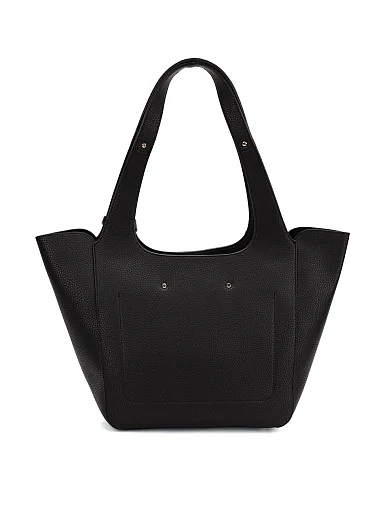 Жіноча сумка з екошкіри чорна(HWBG73 34220) - фото 5 - Miraton