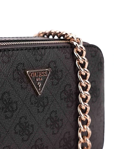 Жіноча сумка з екошкіри чорна(HWBG96 72140) - фото 4 - Miraton