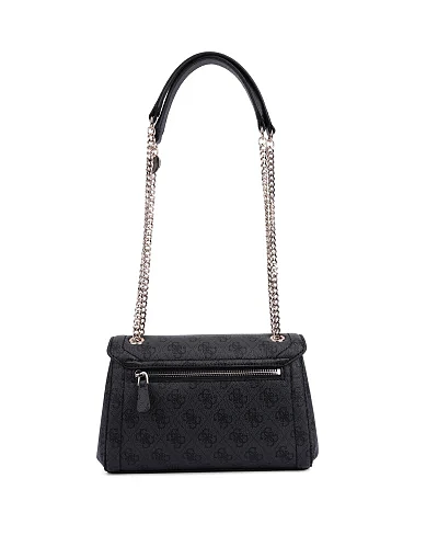 Женская сумка через плечо из экокожи черная - фото 3 - Miraton