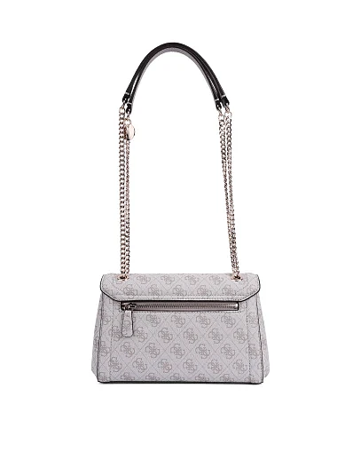 Женская сумка через плечо из экокожи молочного цвета - фото 3 - Miraton