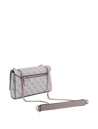 Женская сумка через плечо из экокожи молочного цвета - фото 5 - Miraton