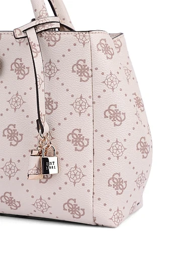 Женская сумка из экокожи молочного цвета - фото 4 - Miraton