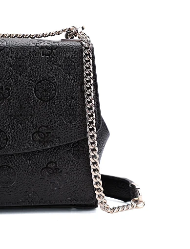 Женская сумка кросс-боди из экокожи черная - фото 4 - Miraton