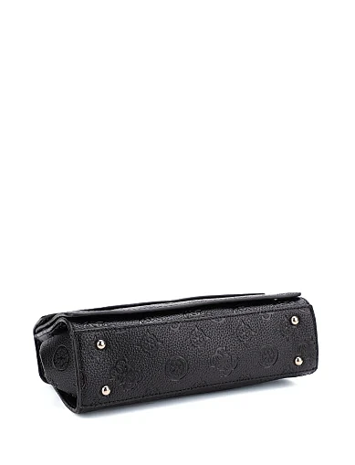 Женская сумка кросс-боди из экокожи черная - фото 5 - Miraton