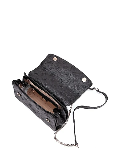 Жіноча сумка крос-боді з екошкіри чорна(HWPD98 88210) - фото 7 - Miraton