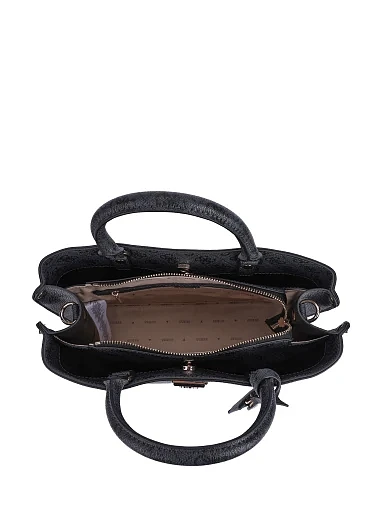 Женская сумка из экокожи черная - фото 4 - Miraton