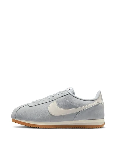 Женские кроссовки Nike W NIKE CORTEZ SUEDE кожаные серые - фото 2 - Miraton