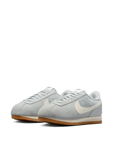 Женские кроссовки Nike W NIKE CORTEZ SUEDE кожаные серые - фото 3 - Miraton